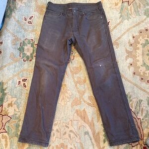 Prana Bronson flannel lined pant size 30